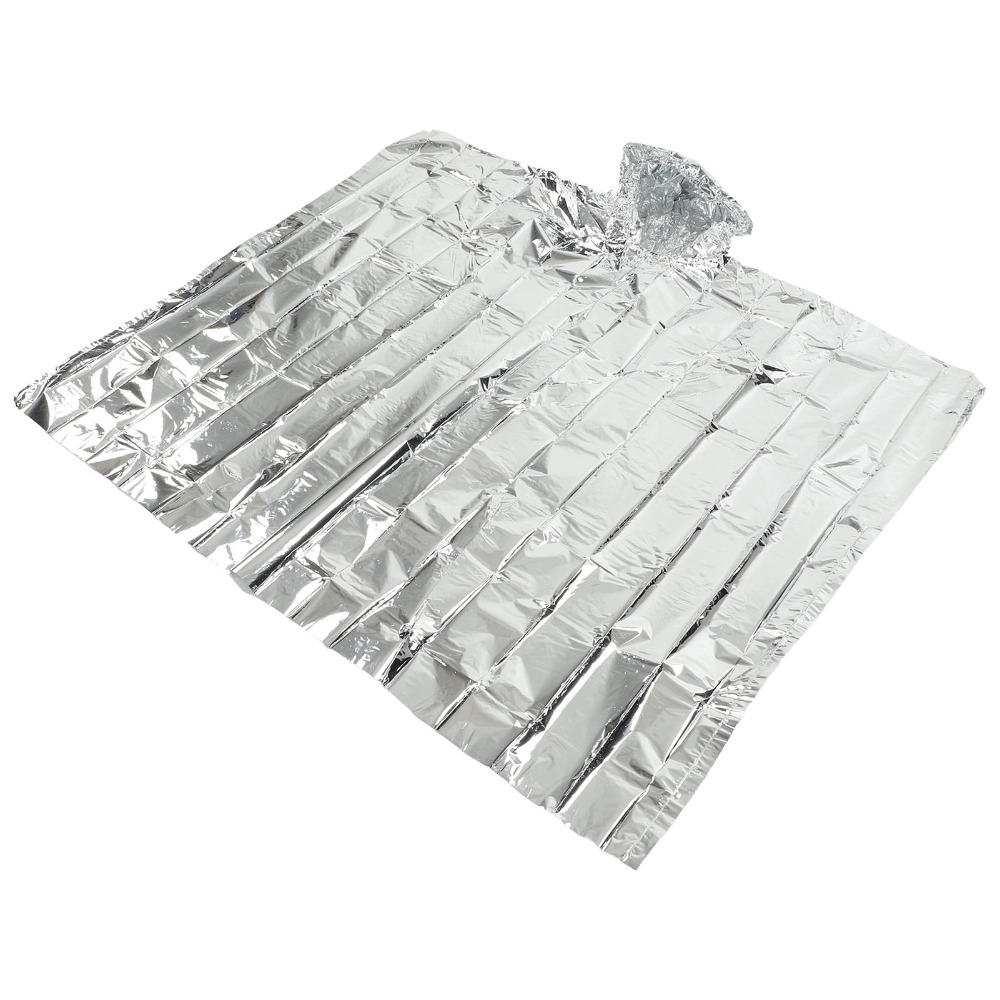 Survival Blanket Reflective - CPP Aluminum Film Emergency Ponchos Disposable