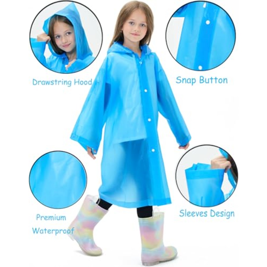 2 Pack Reusable Waterproof Rai - Emergency Poncho Rain recensione e prezzo