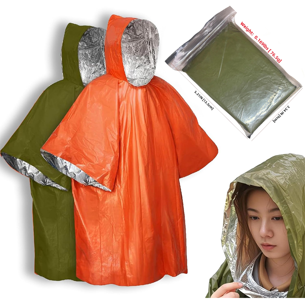 Camping Raincoat Waterproof Su - Survival Blanket Reflective recensione e prezzo