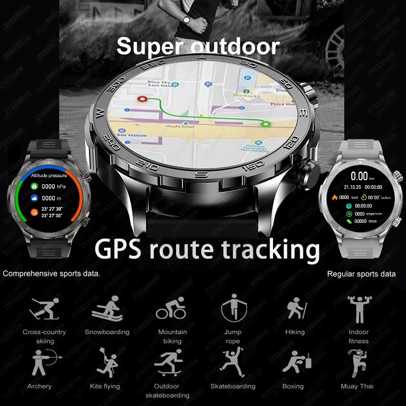 New GPS Track Smart Watch Men  - Compass Lensatic recensione e prezzo