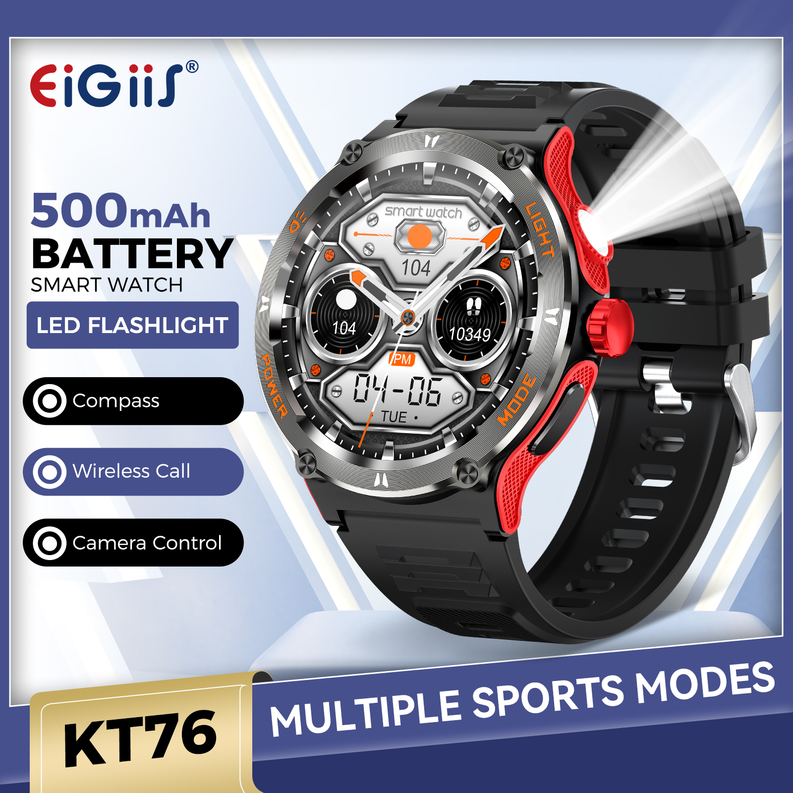 EIGIIS Smart Watch 3ATM Waterp - Compass Lensatic recensione e prezzo
