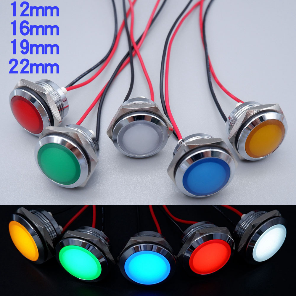 Metal LED Indicator Light 12mm - Signal Panel Orange recensione e prezzo