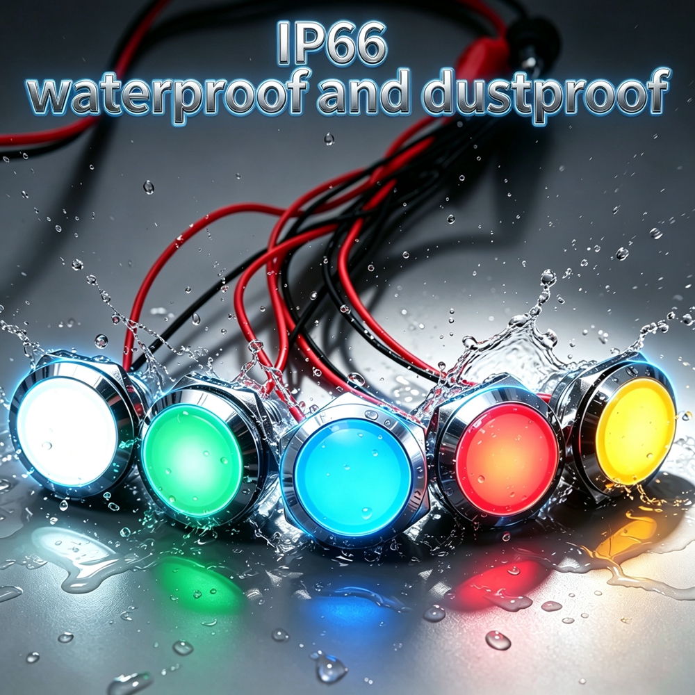 12mm 16mm 19mm 22mm Metal LED  - Signal Panel Orange recensione e prezzo
