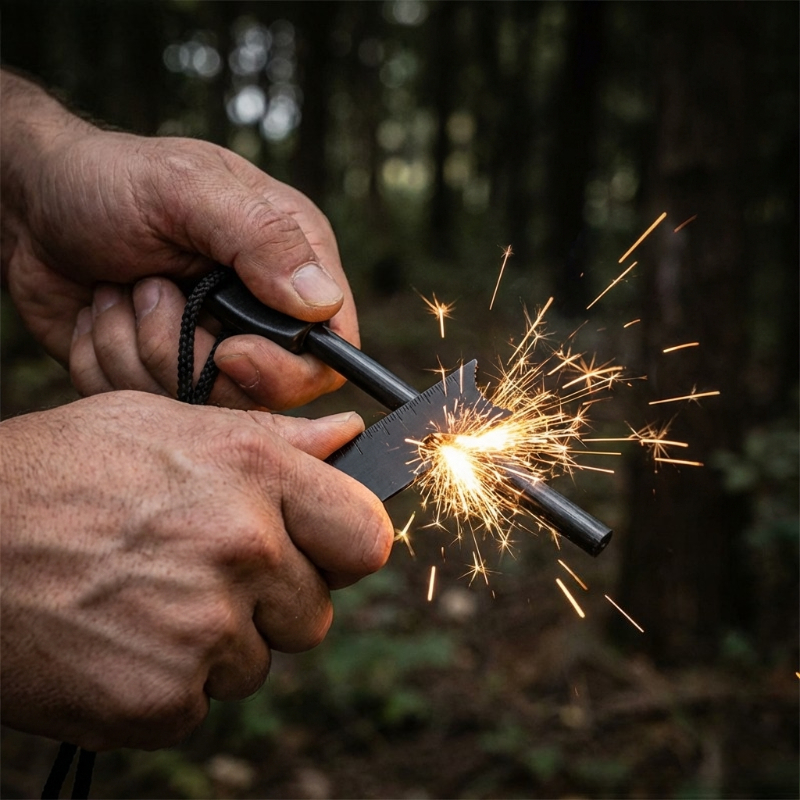 Multi-Function Wooden Handle M - Magnesium Fire Starter recensione e prezzo