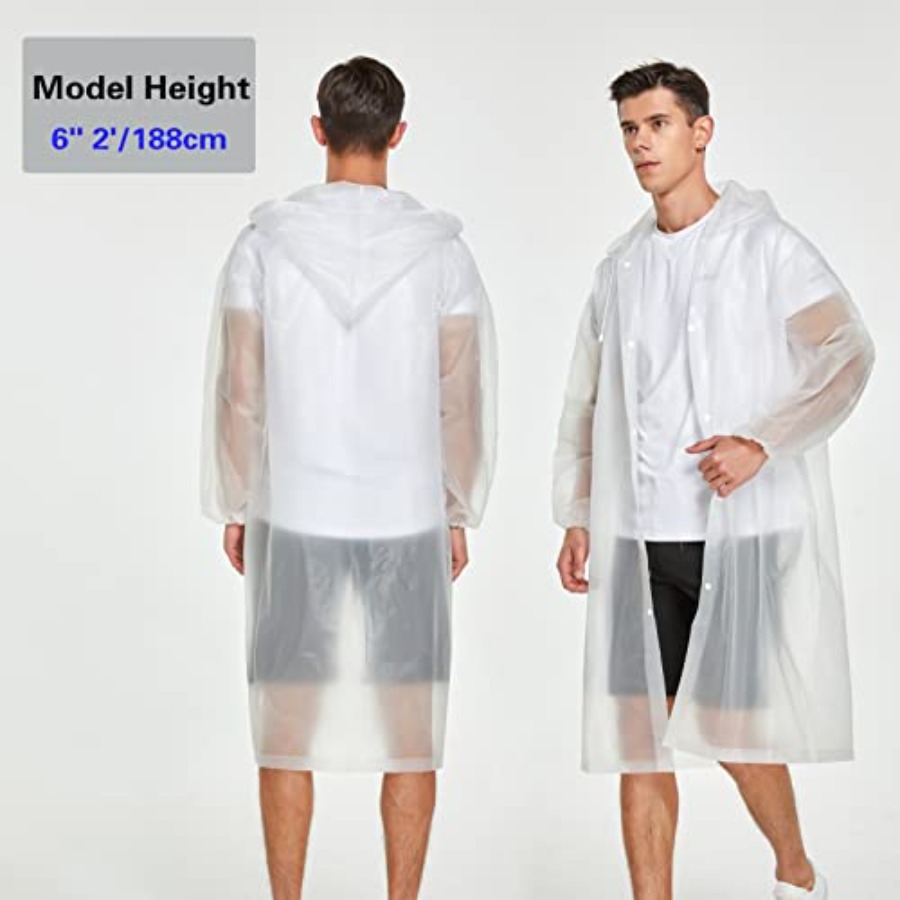 2 Pack Waterproof Rain Ponchos - Emergency Poncho Rain recensione e prezzo