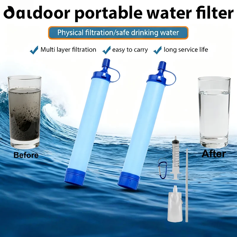 Outdoor Water Filter Straw Cam - Water Purification Straw recensione e prezzo