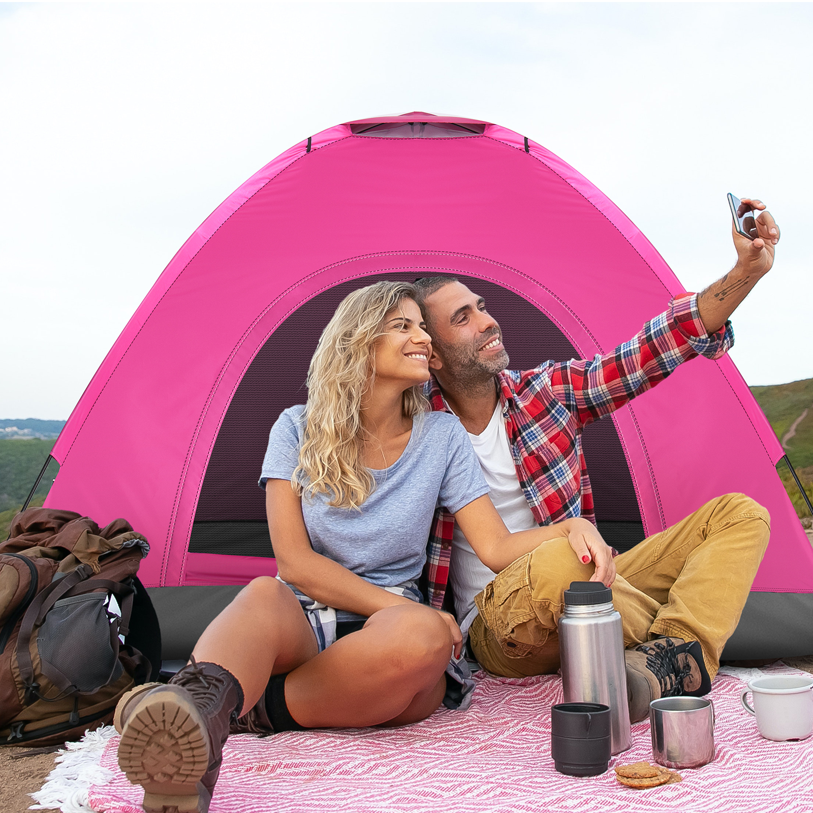 3 4 Person Camping Dome Tent W - Emergency Mylar Tent recensione e prezzo