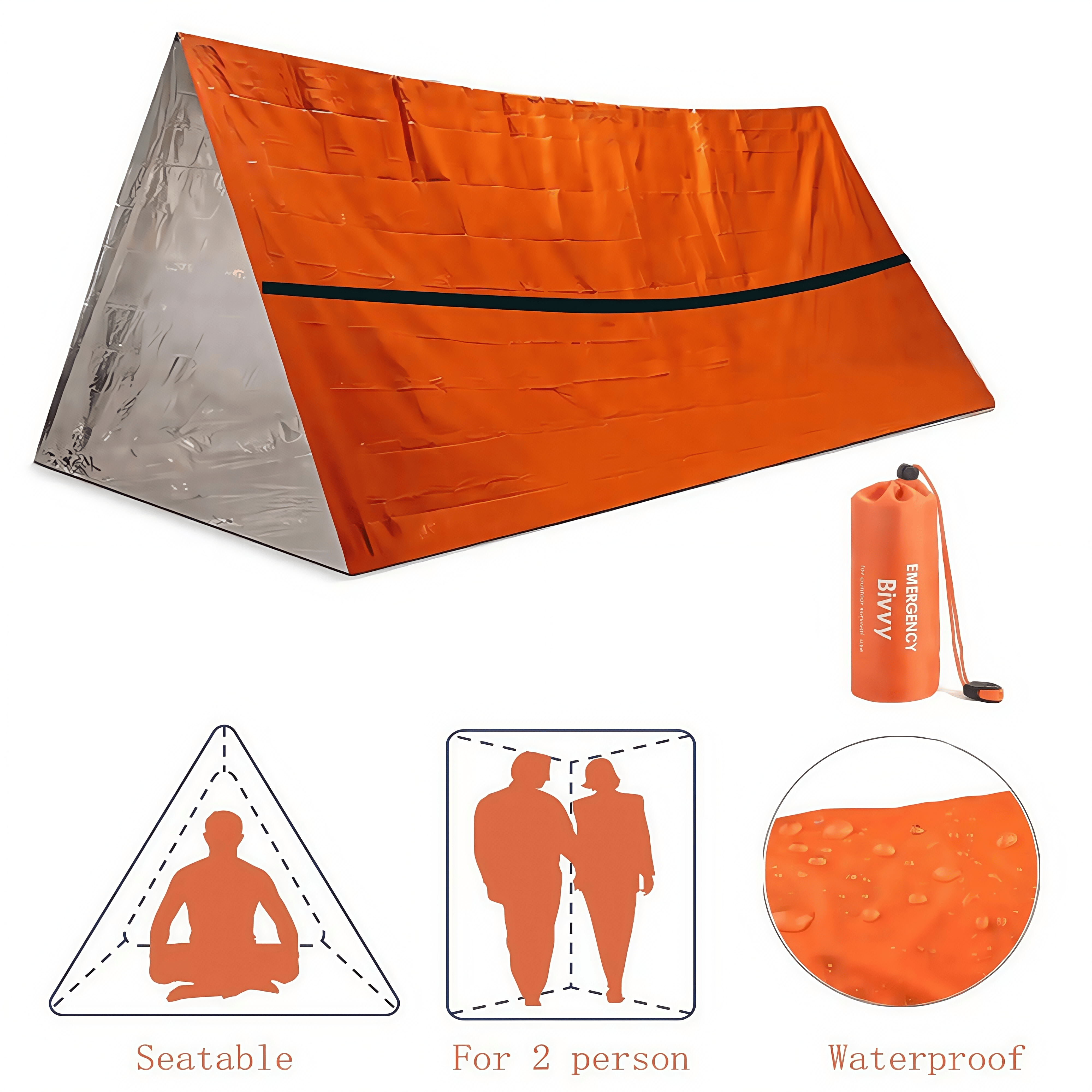 2-Person Emergency Survival Sh - Emergency Mylar Tent recensione e prezzo