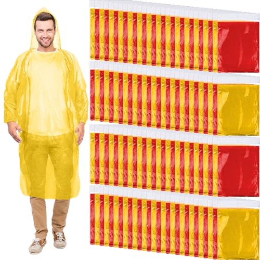 Handepo 100 Pack of Adult Rain - Emergency Poncho Rain recensione e prezzo