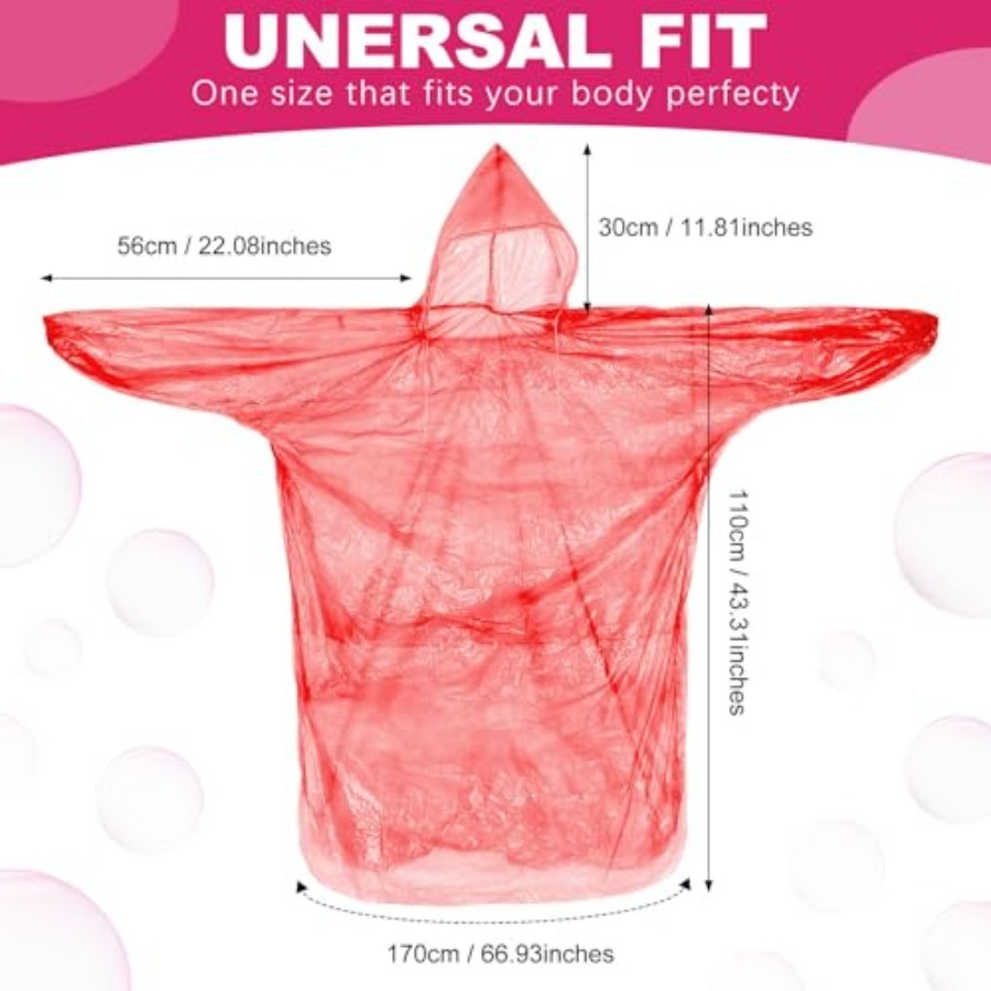 Handepo 100 Pack of Adult Rain - Emergency Poncho Rain recensione e prezzo