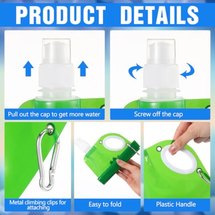 22 oz Collapsible Water Bottle - Water Bag Collapsible recensione e prezzo