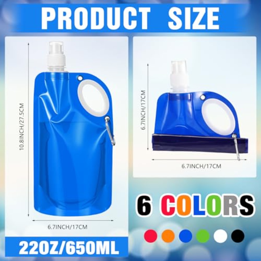 22 oz Collapsible Water Bottle - Water Bag Collapsible recensione e prezzo