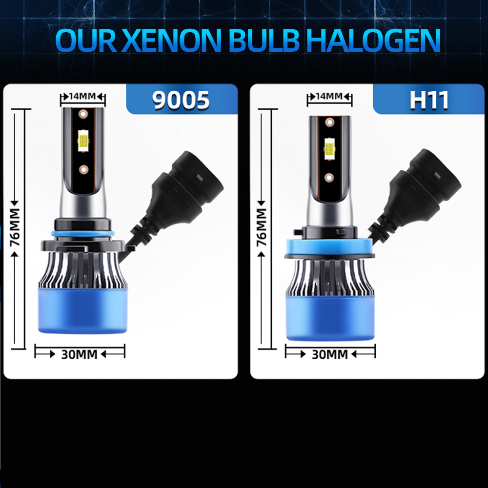 6x Combo LED Headlight 9005 H1 - Compass Lensatic recensione e prezzo