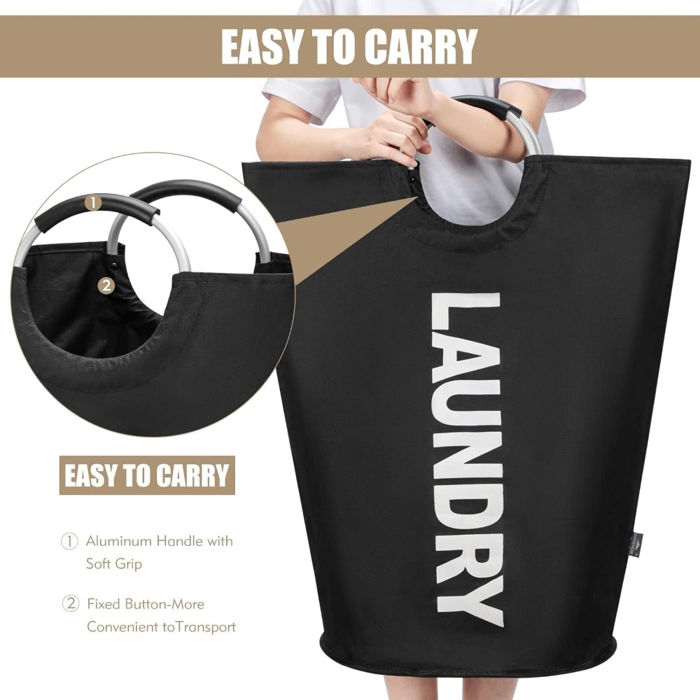 1pc Large Laundry Basket，Colla - Water Bag Collapsible recensione e prezzo