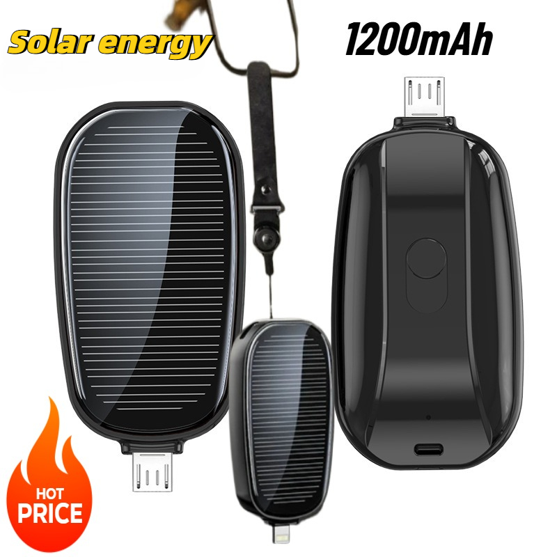 1200mAh Solar Mini Power Bank  - Solar Emergency Charger recensione e prezzo