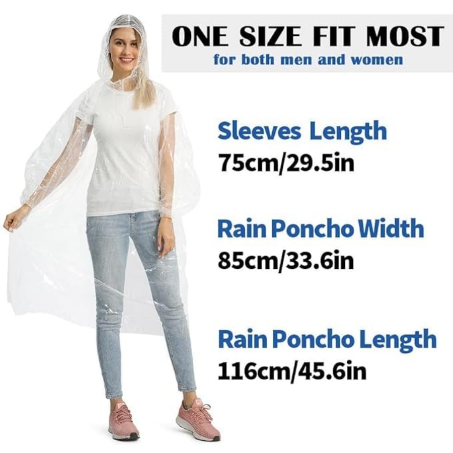 5/10/20 Pack Rain Ponchos, Dis - Emergency Poncho Rain recensione e prezzo