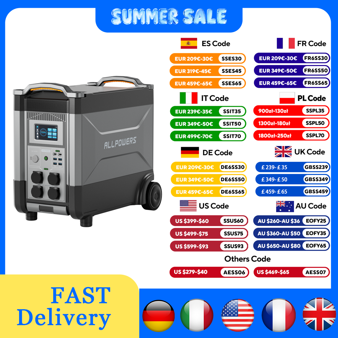 ALLPOWERS R4000 Expandable Por - Solar Emergency Charger recensione e prezzo