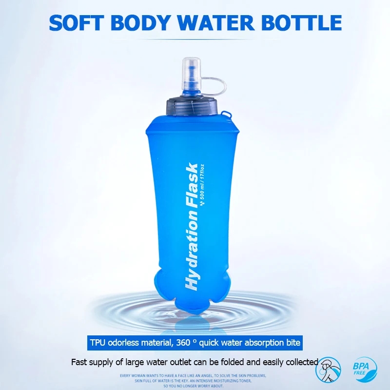 250ml 500ml 750ml Portable Fol - Water Bag Collapsible recensione e prezzo