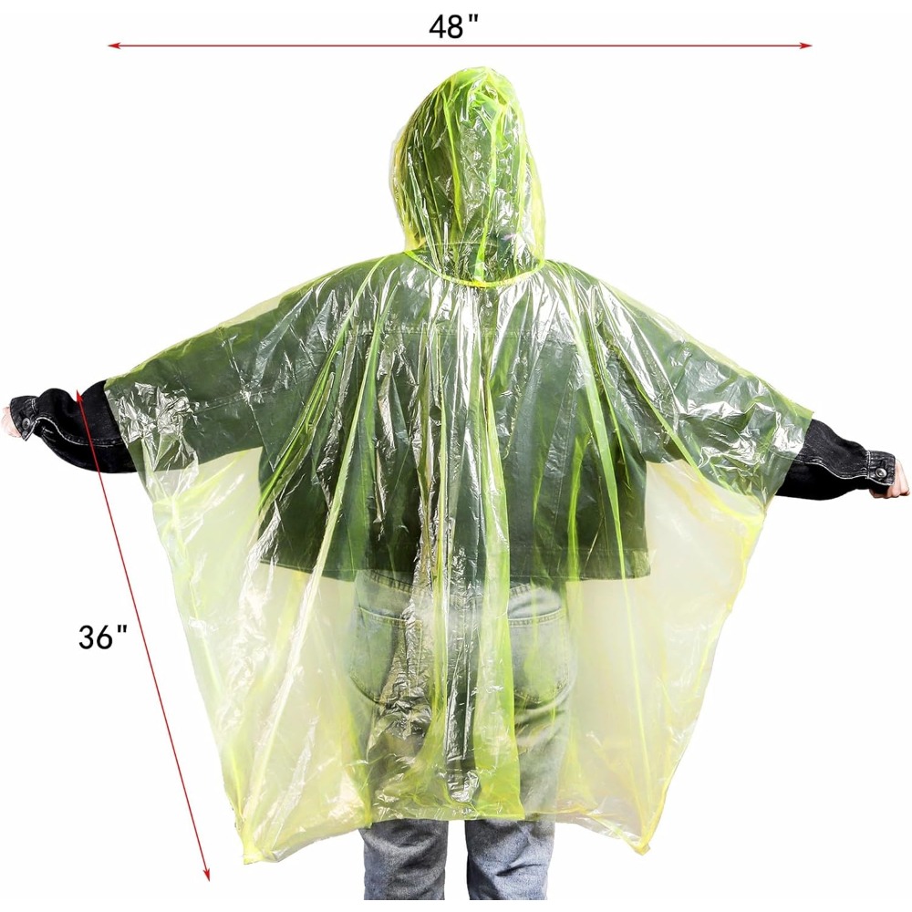 20 Pack Disposable Rain Poncho - Emergency Poncho Rain recensione e prezzo