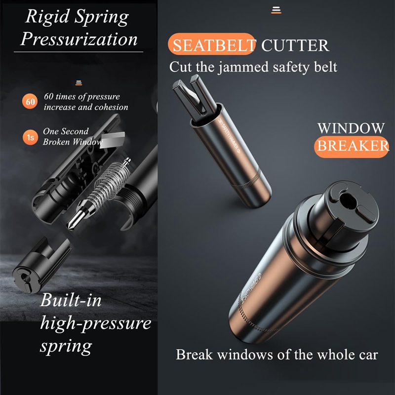2 In 1 Car Safety Hammer Emerg - Rescue Rope Throw recensione e prezzo