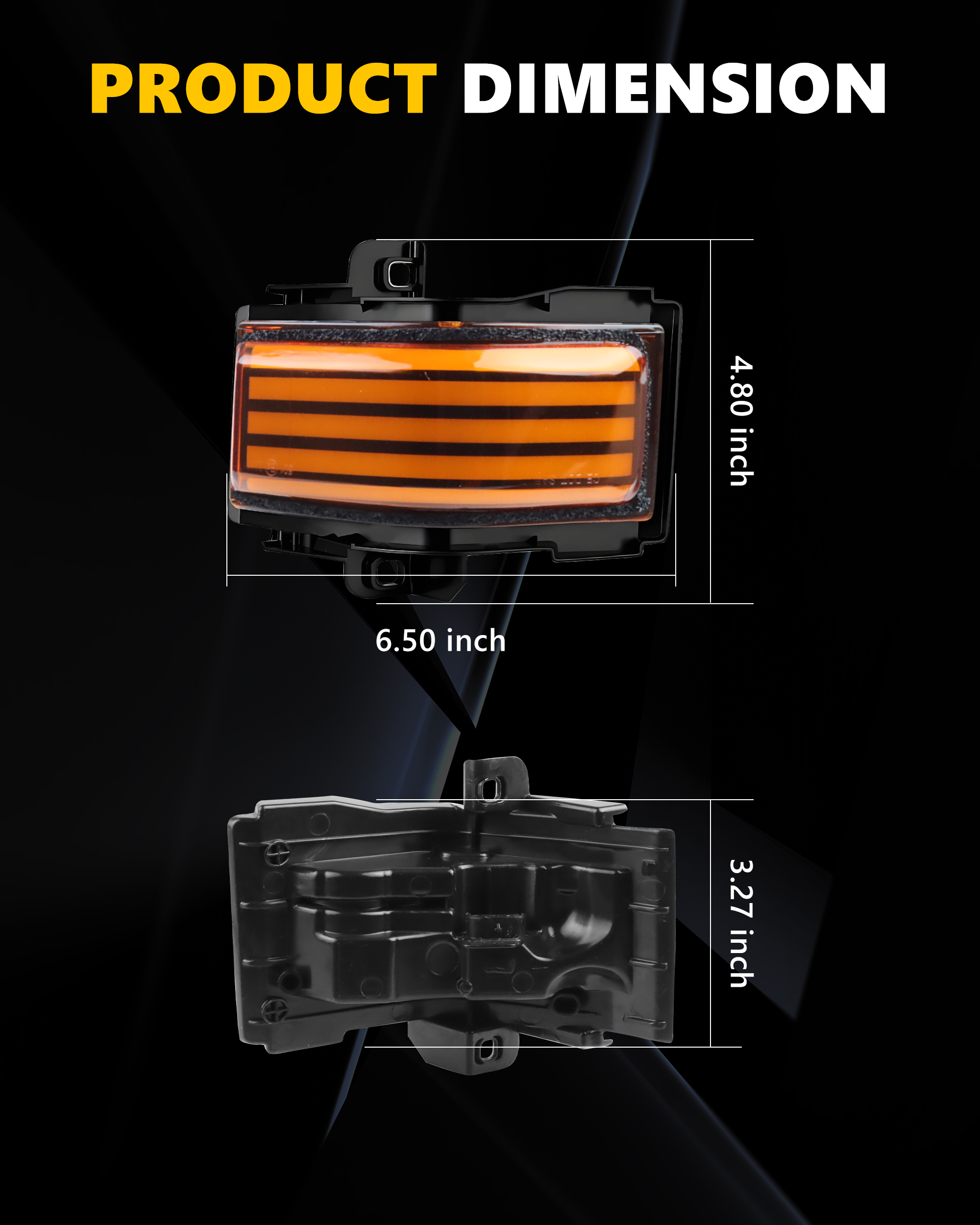 2Pcs Turn Signal Light Side Mi - Signal Panel Orange recensione e prezzo
