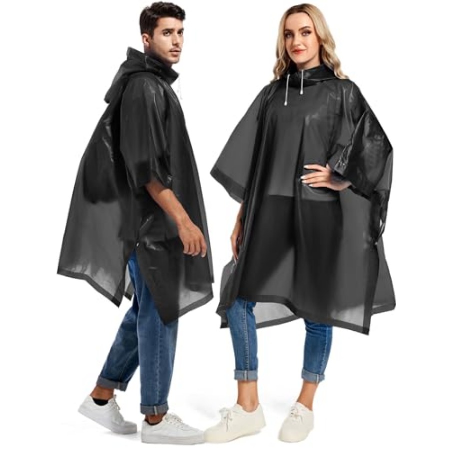 2 Pack Rain Ponchos for Adults - Emergency Poncho Rain recensione e prezzo