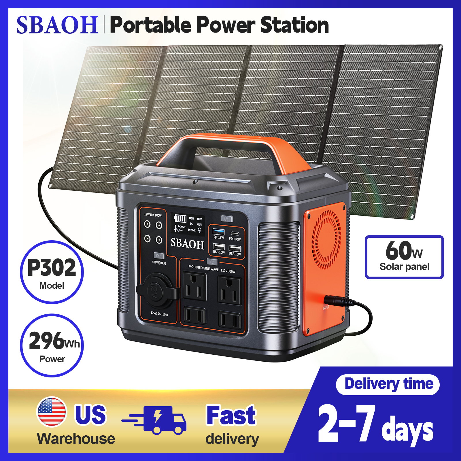 300W Portable Power Station, 2 - Solar Emergency Charger recensione e prezzo