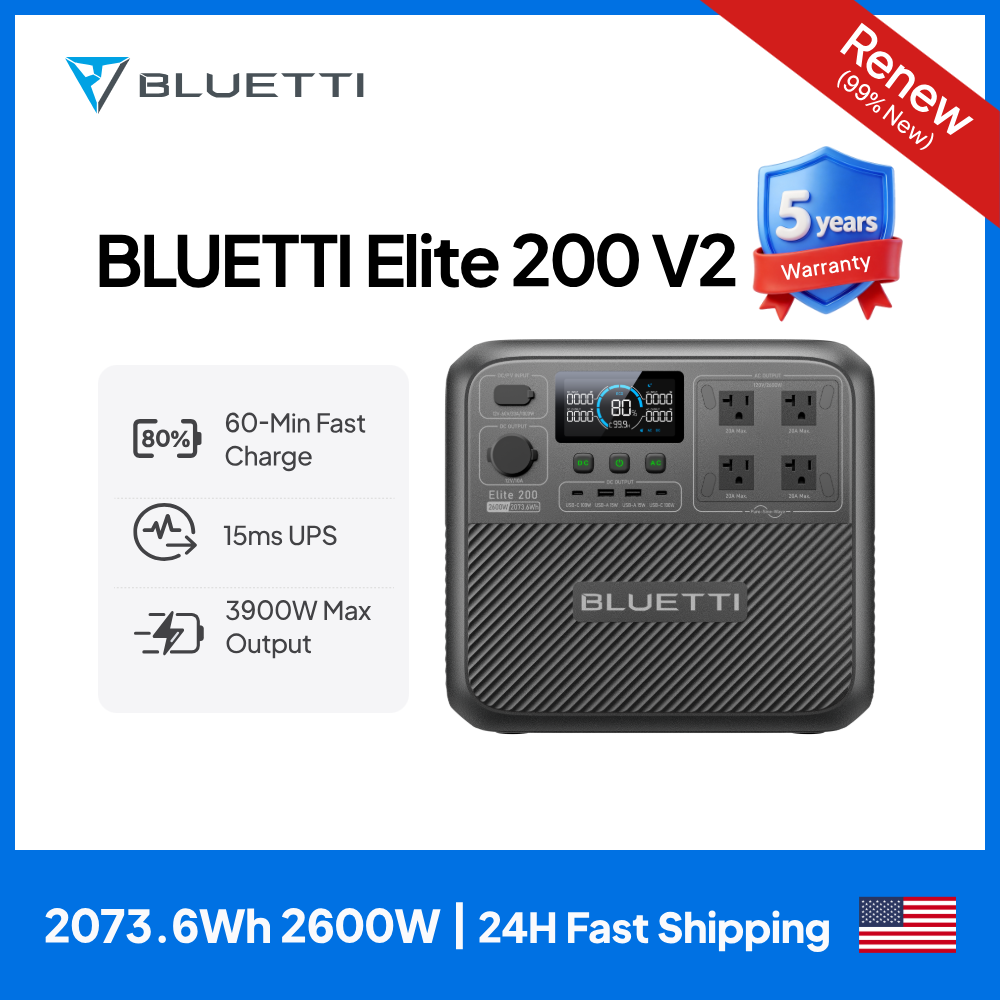 【Renew】BLUETTI Elite 200 V2 Po - Solar Emergency Charger recensione e prezzo