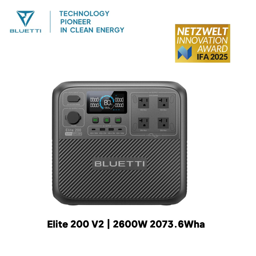 【Renew】BLUETTI Elite 200 V2 Po - Solar Emergency Charger recensione e prezzo
