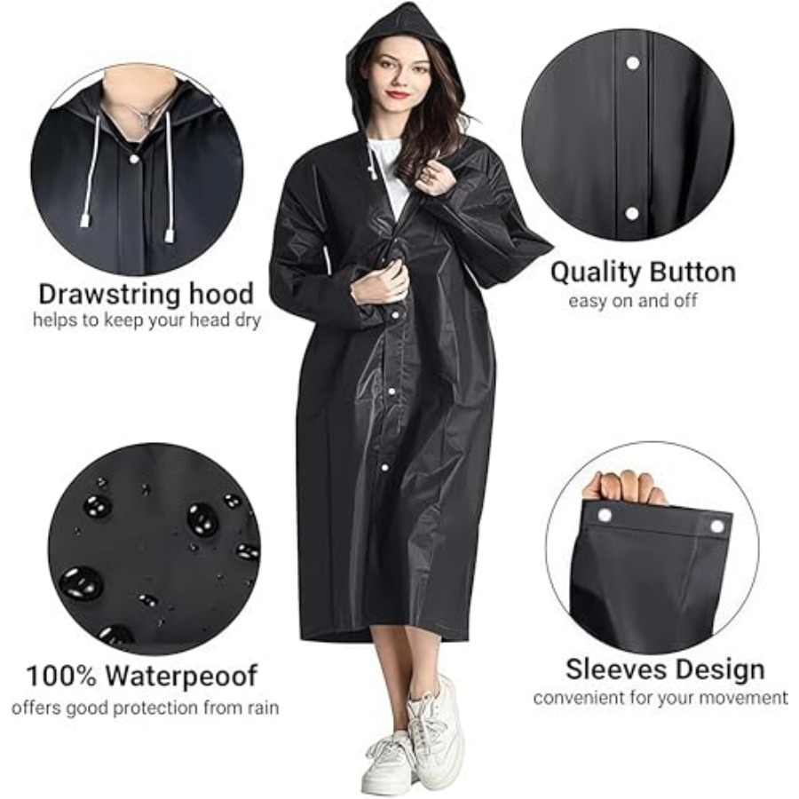 Rain Coat Poncho for Adult, 2  - Emergency Poncho Rain recensione e prezzo