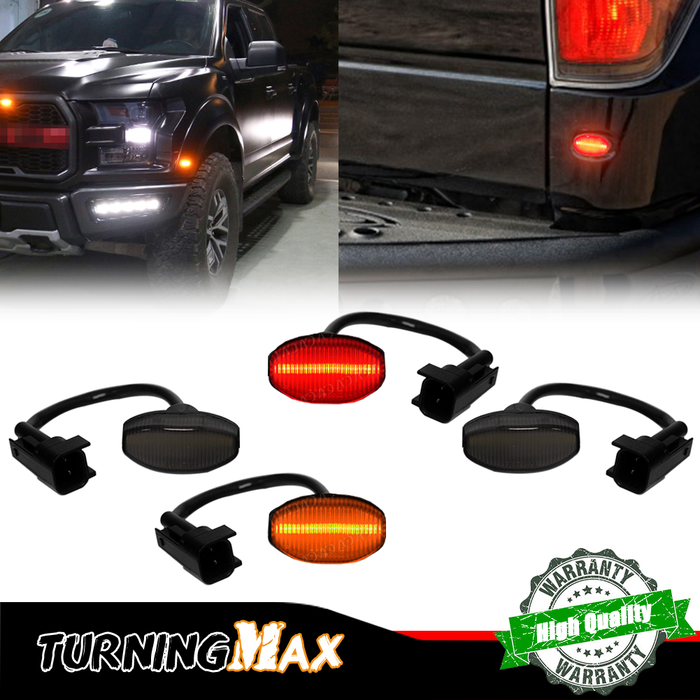 4PCS Smoked Lens Front Amber & - Signal Flare Kit recensione e prezzo
