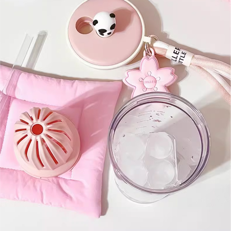 650ml Kawaii Water Bottle With - Water Purification Straw recensione e prezzo
