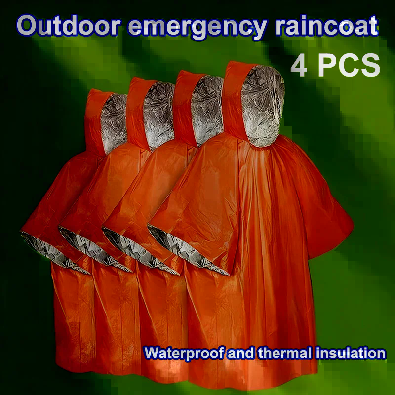 4PCS Emergency Survival Rain H - Survival Blanket Reflective recensione e prezzo