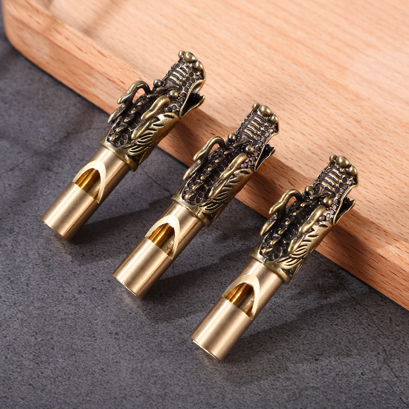 3Pcs Dragon Head Brass Whistle - Emergency Whistle Loud recensione e prezzo