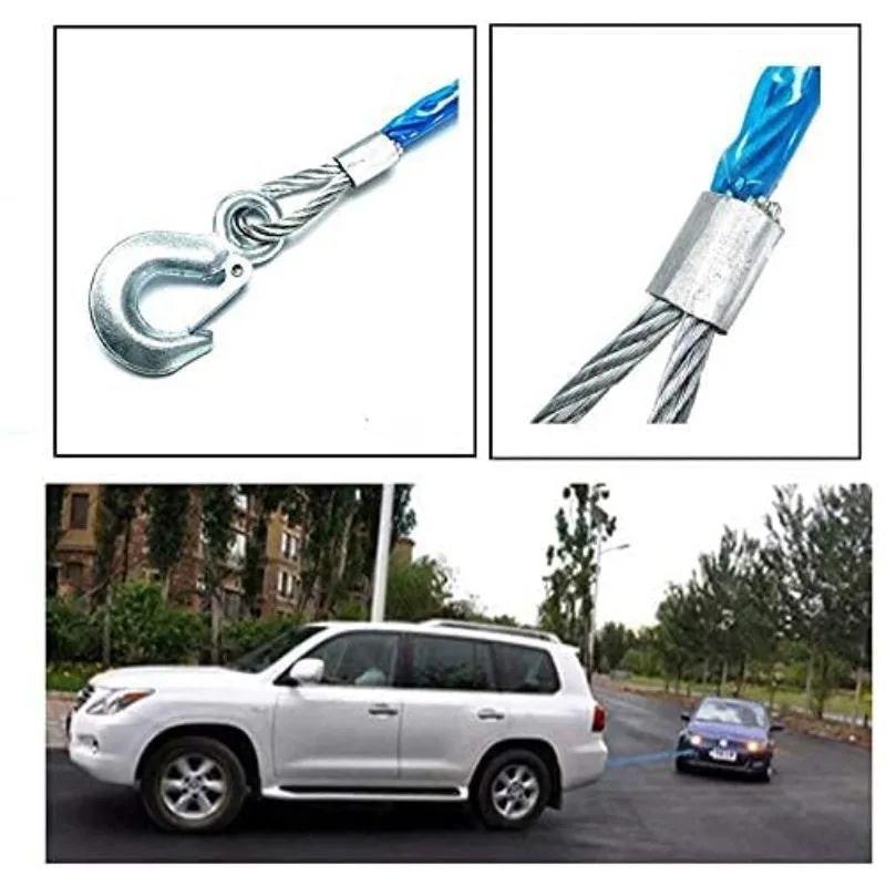 Car Towing Rope 3-7 Tons Steel - Rescue Rope Throw recensione e prezzo