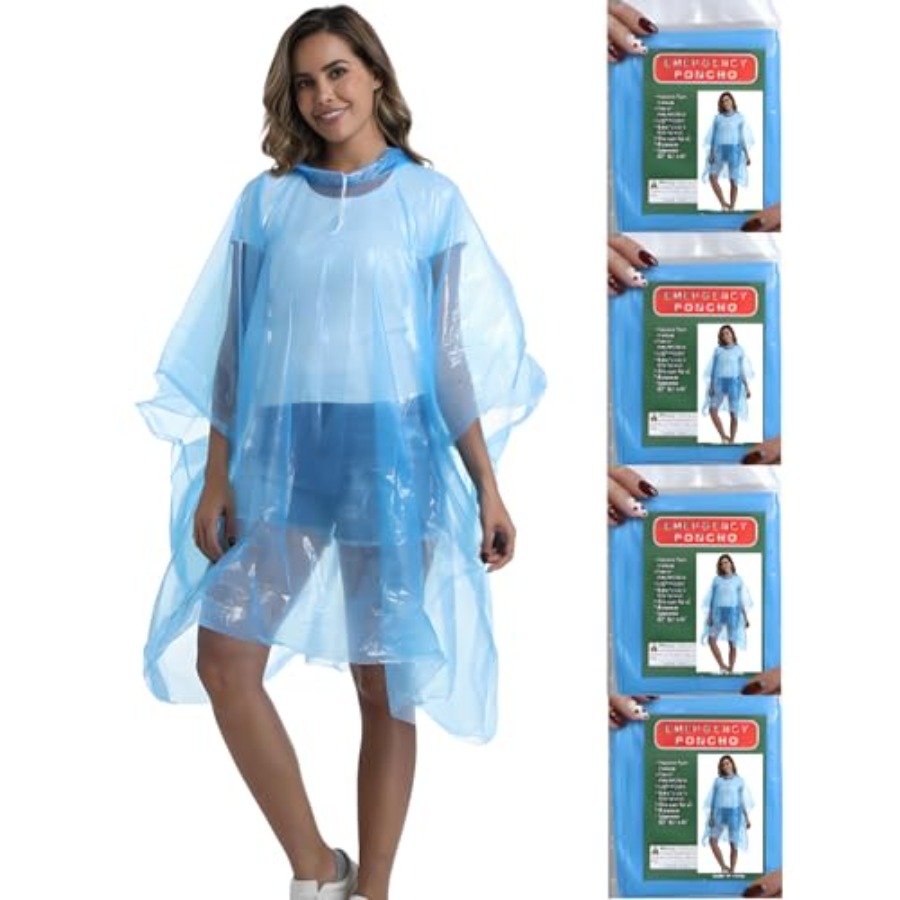 4/6/12 Pack Disposable Rain Po - Emergency Poncho Rain recensione e prezzo