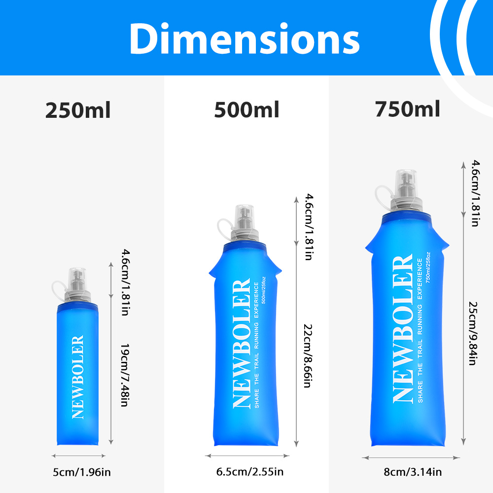 750ML Water Bottle TPU Folding - Water Bag Collapsible recensione e prezzo