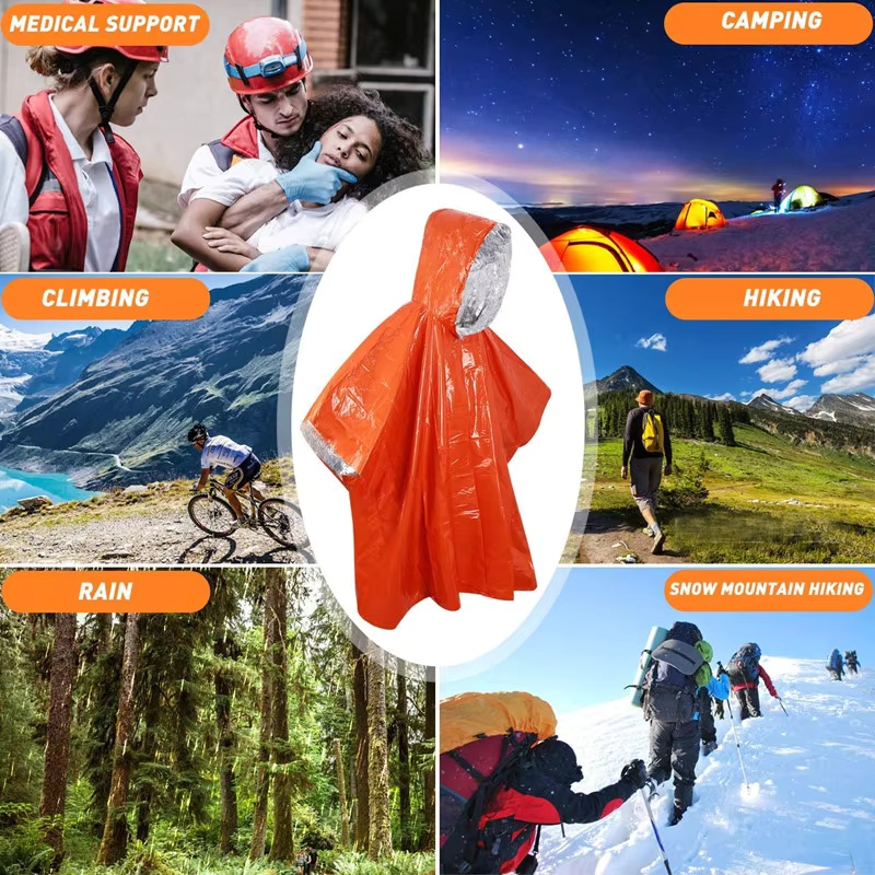 Emergency Survival Rain Poncho - Survival Blanket Reflective recensione e prezzo