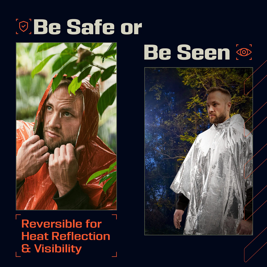 Emergency Rain Poncho with Hoo - Emergency Mylar Tent recensione e prezzo